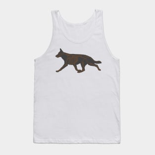 Halloween Design - Dog Skeleton Orange Tank Top